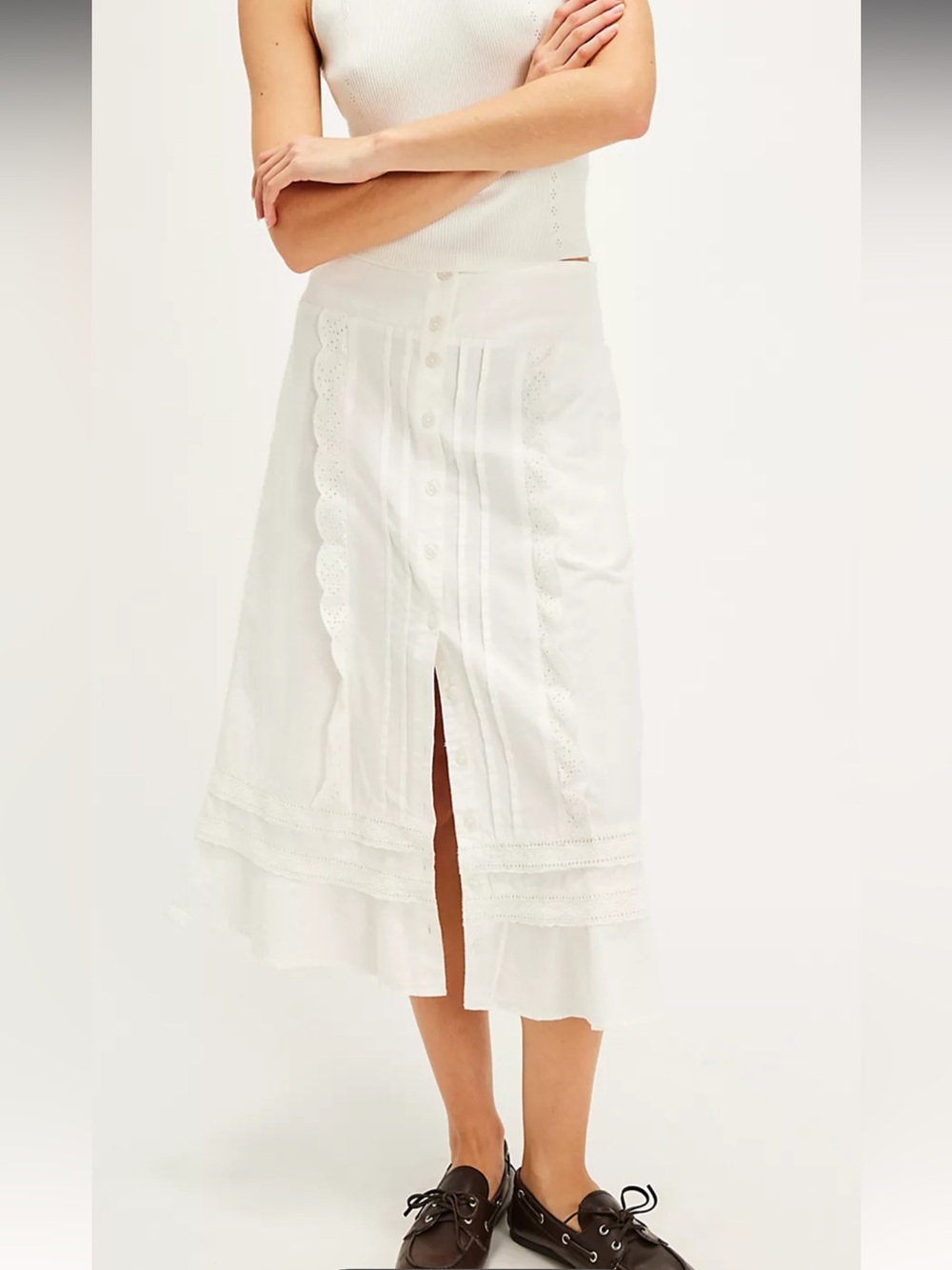 Free People Whitney Midi Skirt